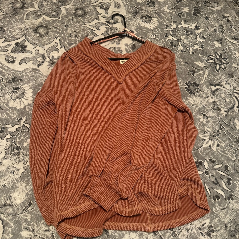 Elegant Tan Women's Cowl Neck Sweater